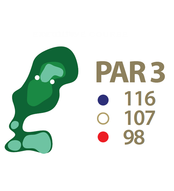 Mapa esquemático del hoyo 1 perteneciente al campo de 18 hoyos de La Romana Golf Club