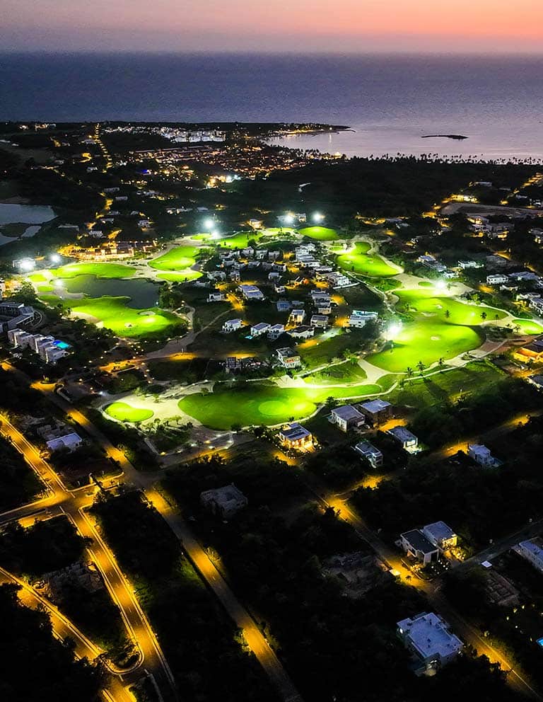 Enjoy the only illuminated golf course in the Caribbean